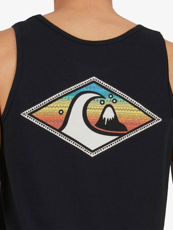 QUIKSILVER INSIDE-OUT TANK TOP MENS - BLACK