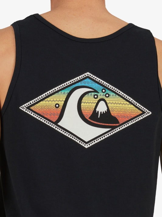 QUIKSILVER INSIDE-OUT TANK TOP MENS - BLACK