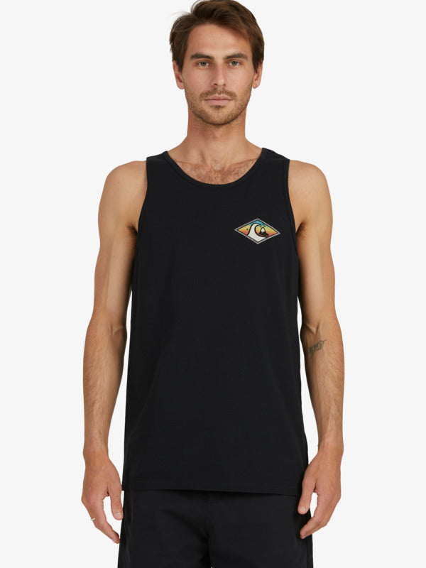QUIKSILVER INSIDE-OUT TANK TOP MENS - BLACK