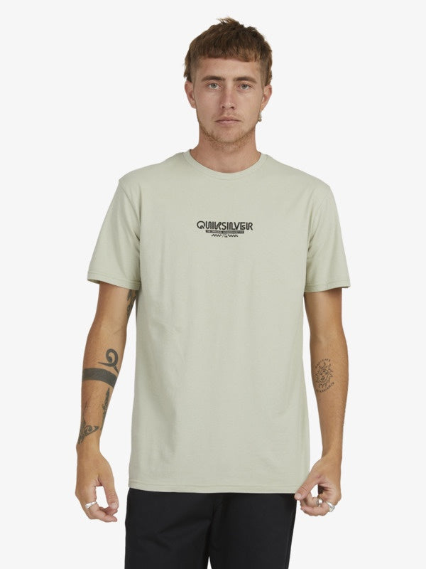 QUIKSILVER OMNI CHECK SS MENS TEE - DESERT SAGE
