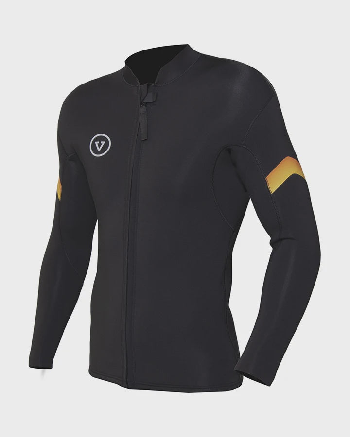 RADITUDE 2MM FRONT ZIP WETSUIT JACKET - BLACK 3