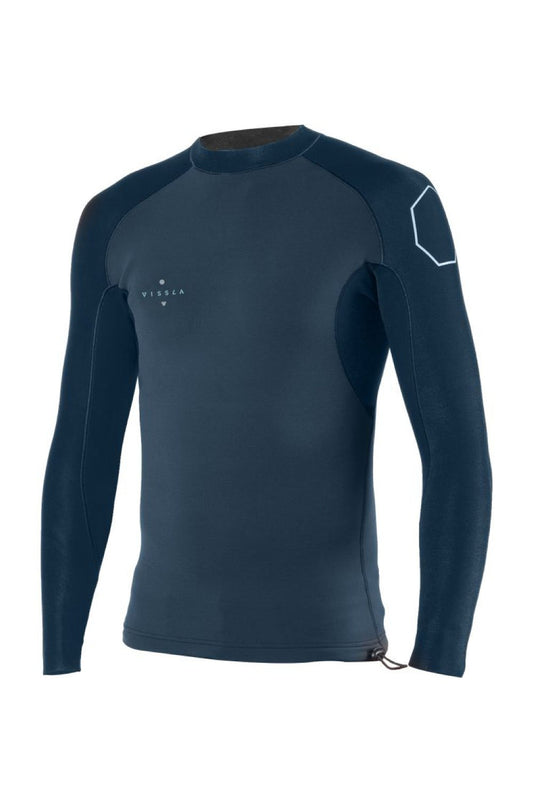 VISSLA 1MM HIGH SEAS JACKET LS - DEEP WATER (BLUE)