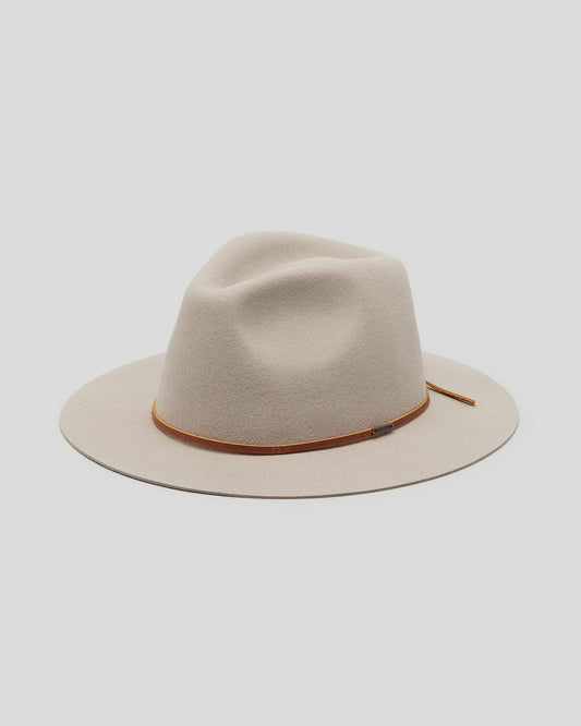 BRIXTON WESLEY FEDORA HAT - TIMBERWOLF