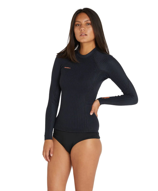 ONEILL WOMENS HYPERFREAK LS CREW WETSUIT TOP